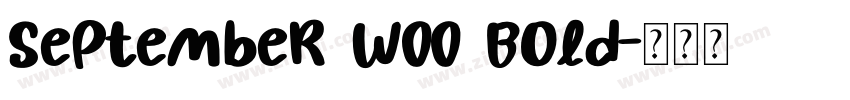 September W00 Bold字体转换